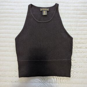 House of Harlow 1960 Black Ribbed Crop top. Size S